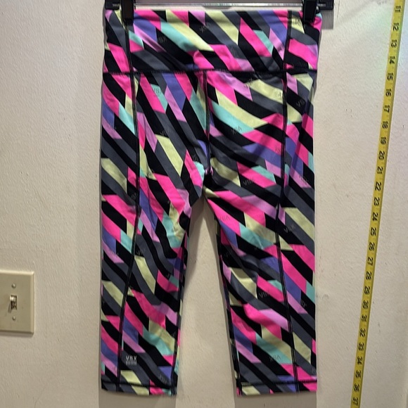 Victoria's Secret Kids Leggings - Pink, Blue, Yellow Stripes - Picture 4 of 5